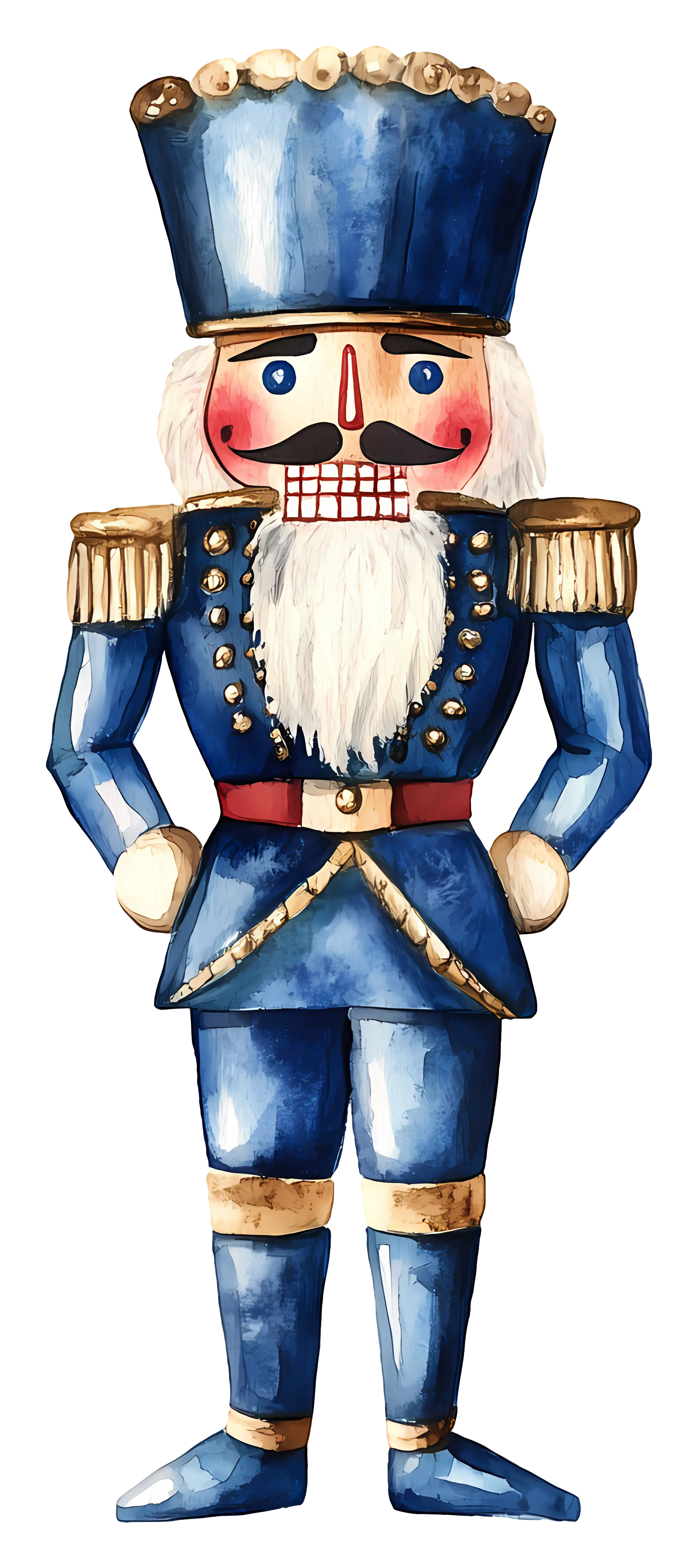 Blue Nutcracker Soldier for Holiday Decor