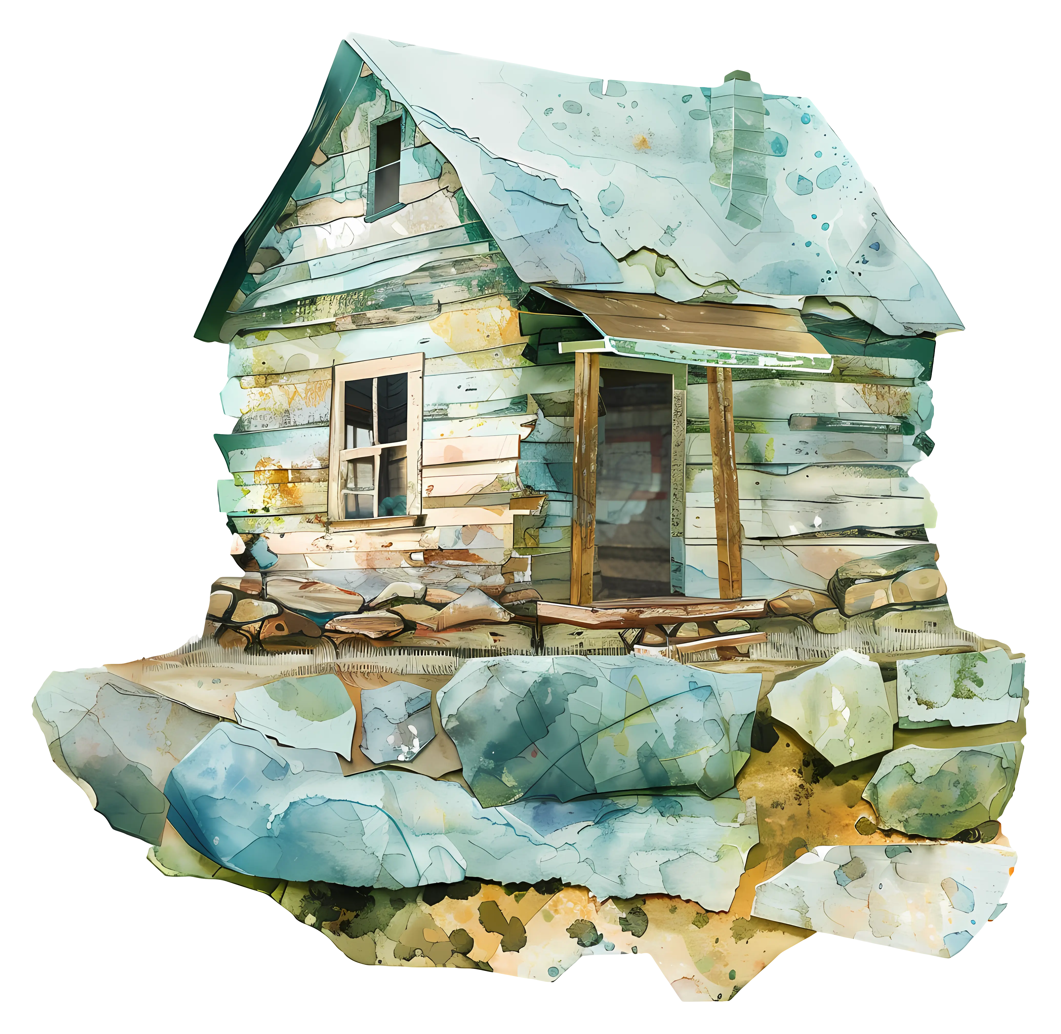 Rustic Cabin Illustration