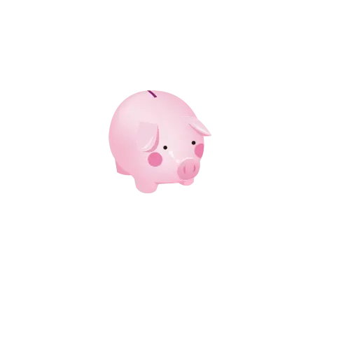 Cute Pink Piggy Bank for Saving Ideas