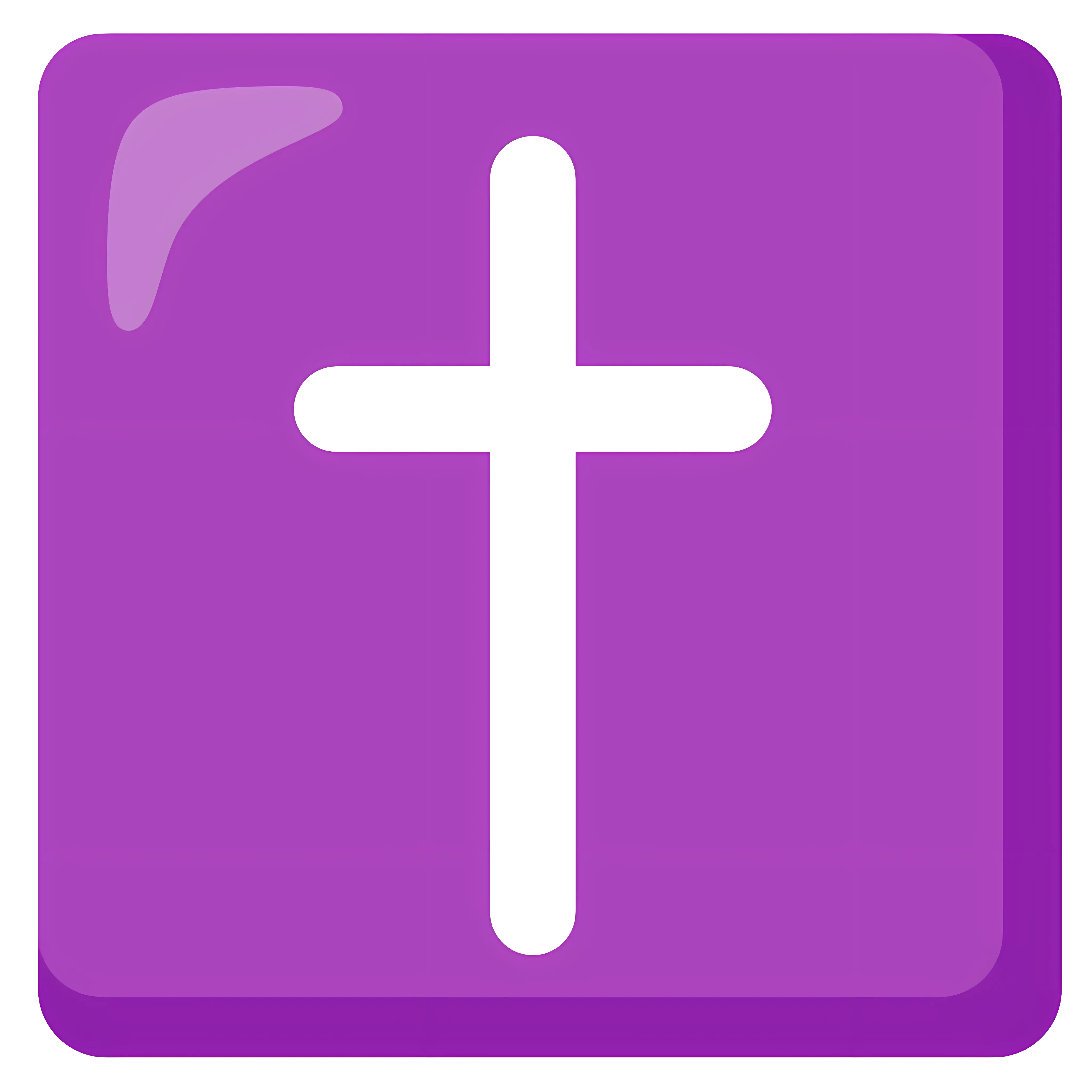 Purple Cross Symbol