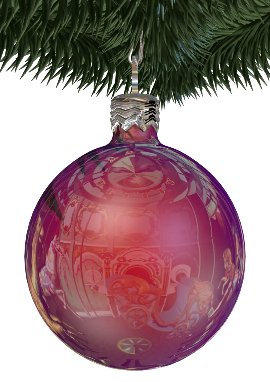 Decorative Purple Christmas Ornament