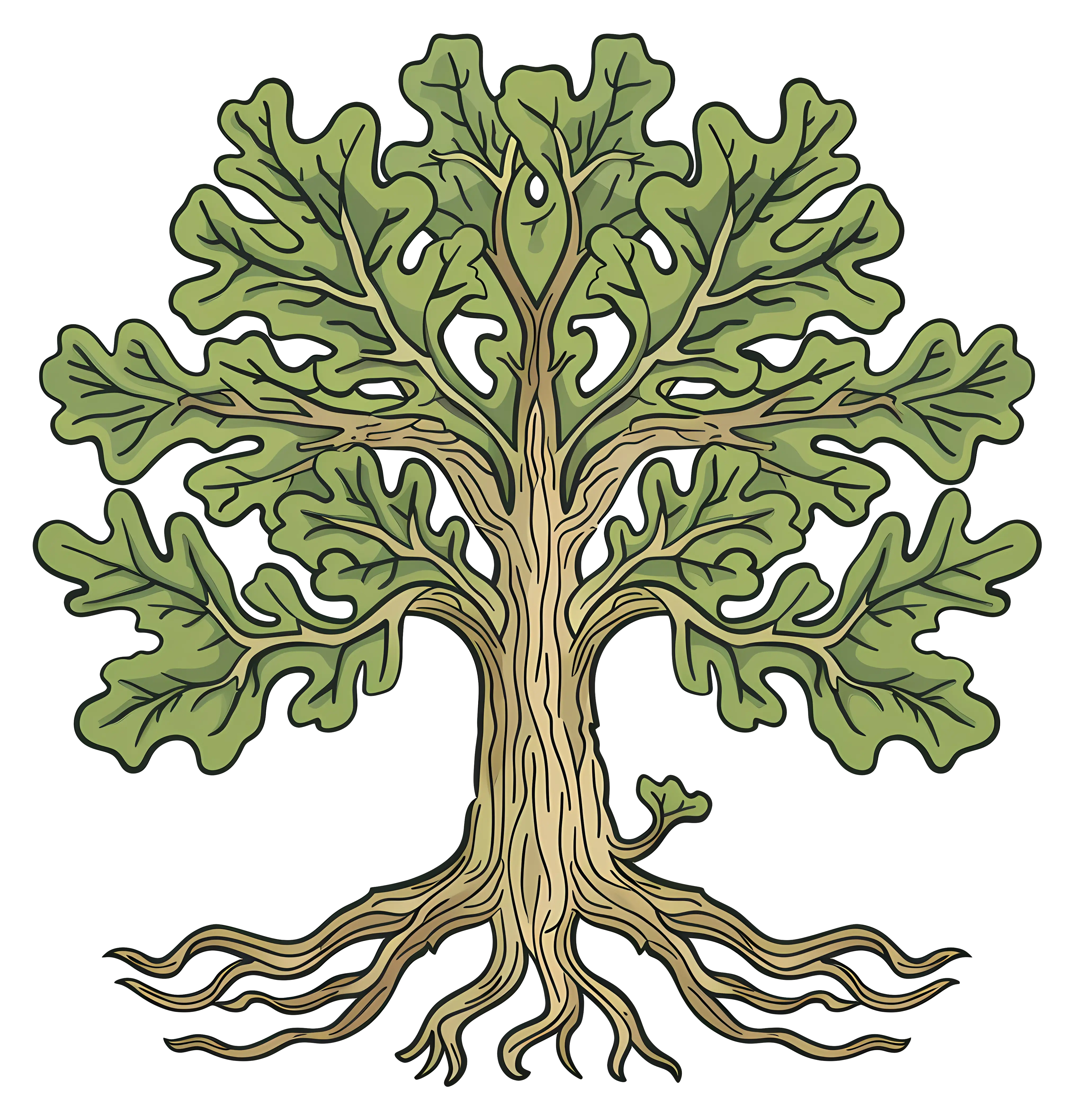 Green Tree Illustration