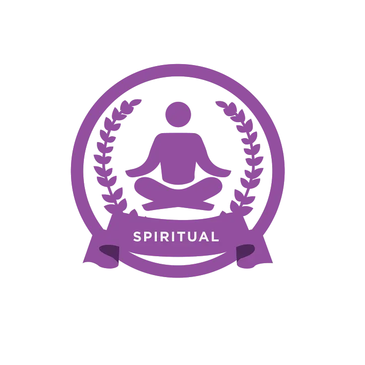 Purple Spiritual Meditation Icon