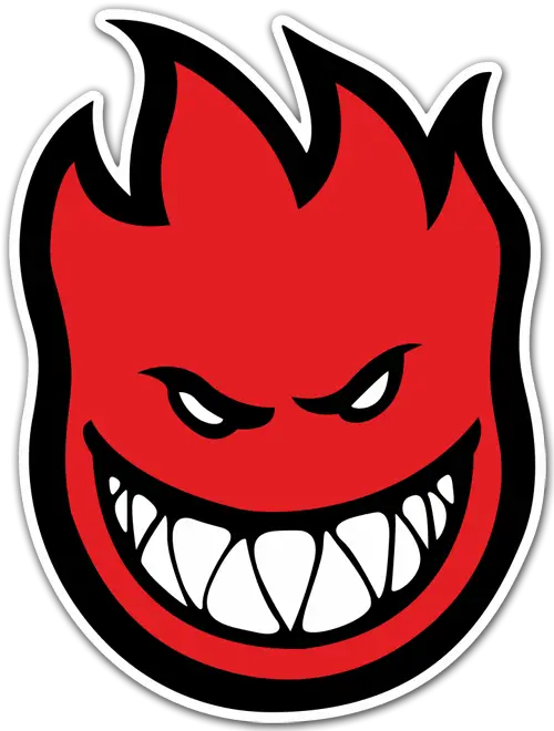 Red Flame Angry Face Logo