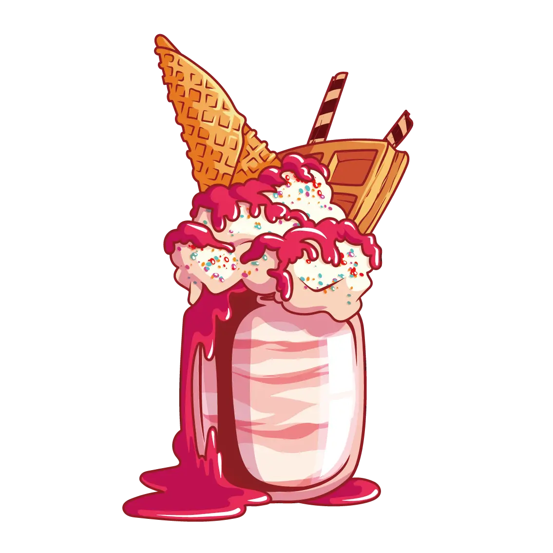 Delicious Strawberry Milkshake