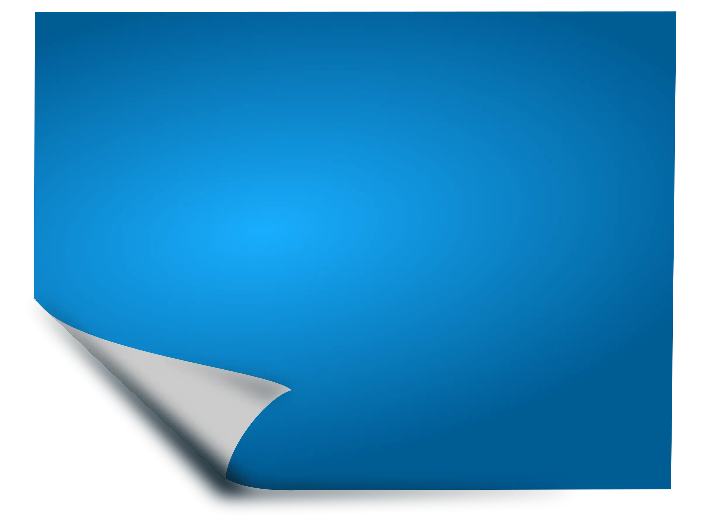 Blue Folded Paper Corner