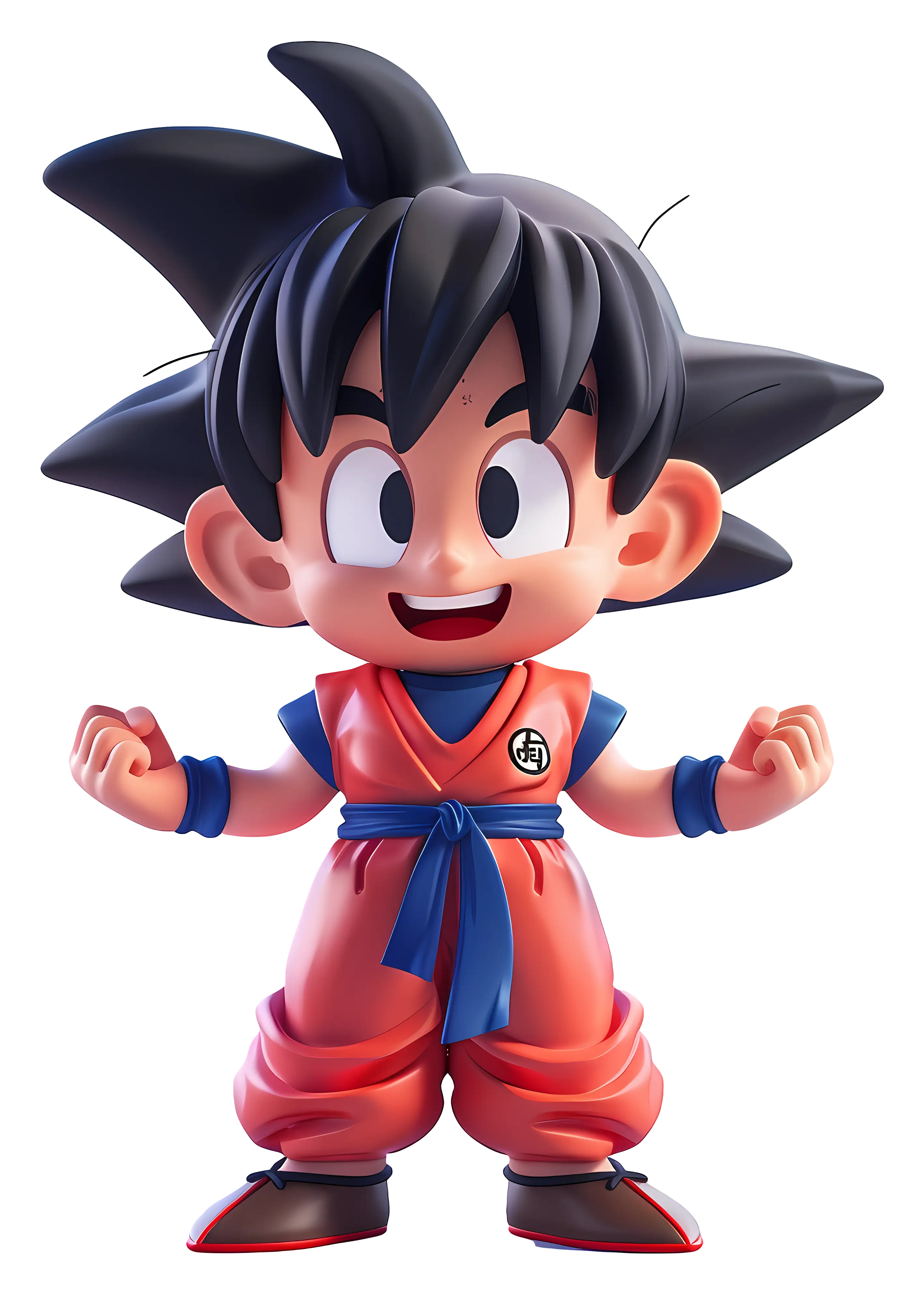 Cartoon Boy with Peace Sign