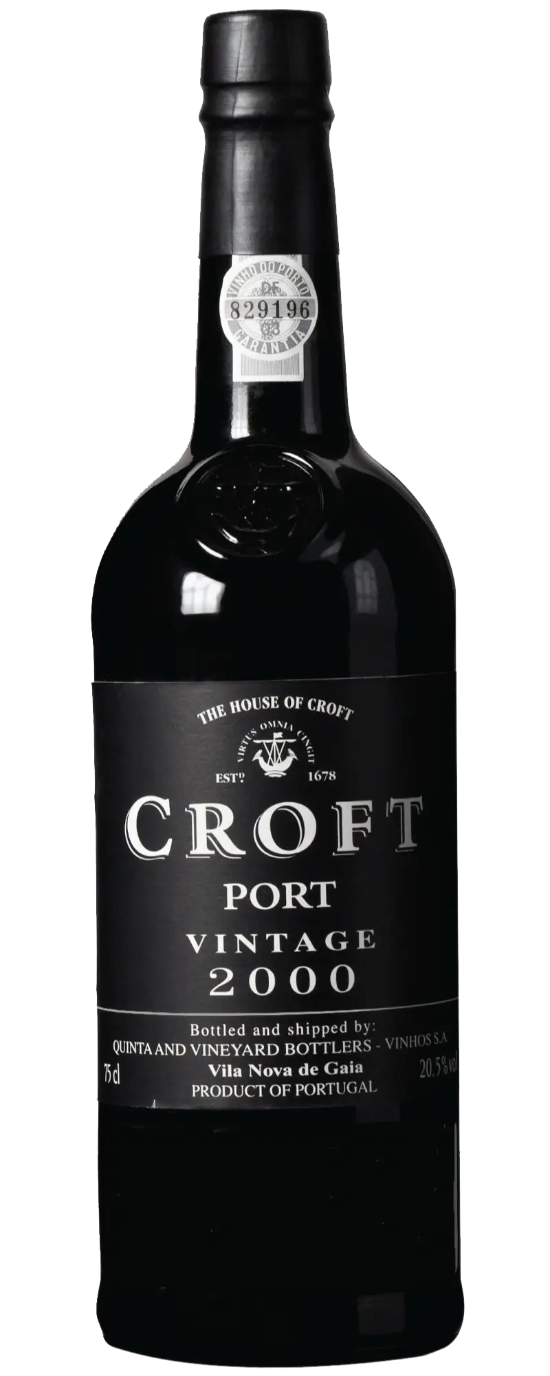 Vintage Port Wine Bottle