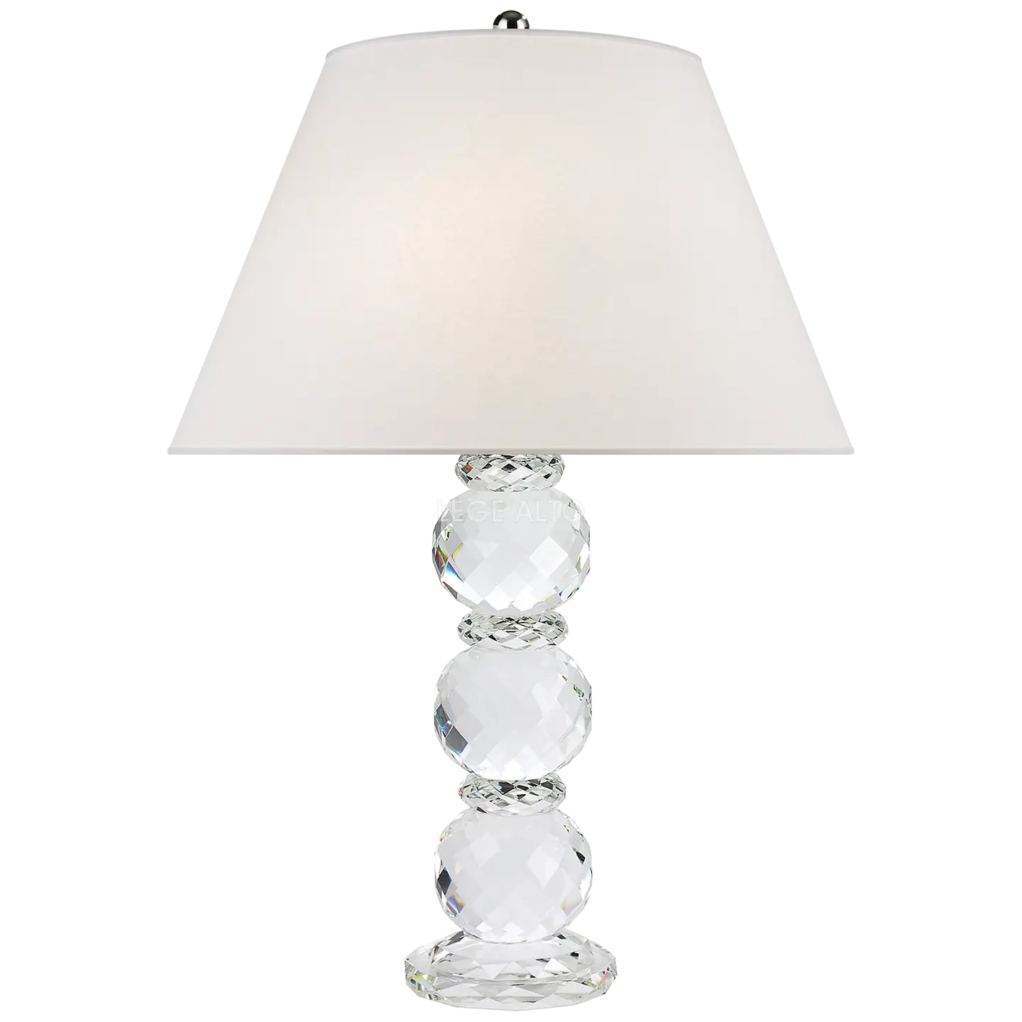 Table Lamp with White Shade