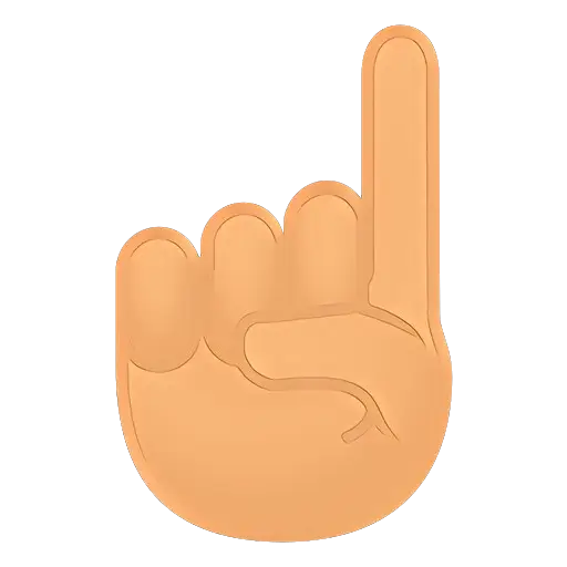Pointing Hand Symbol for Direction Indicators