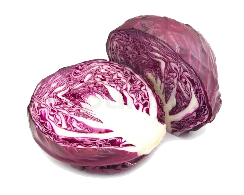 Fresh Red Cabbage Halves