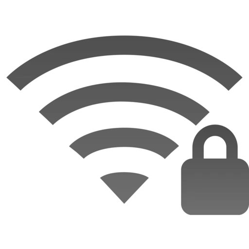 Secure Wi-Fi Connection Symbol with Lock Icon