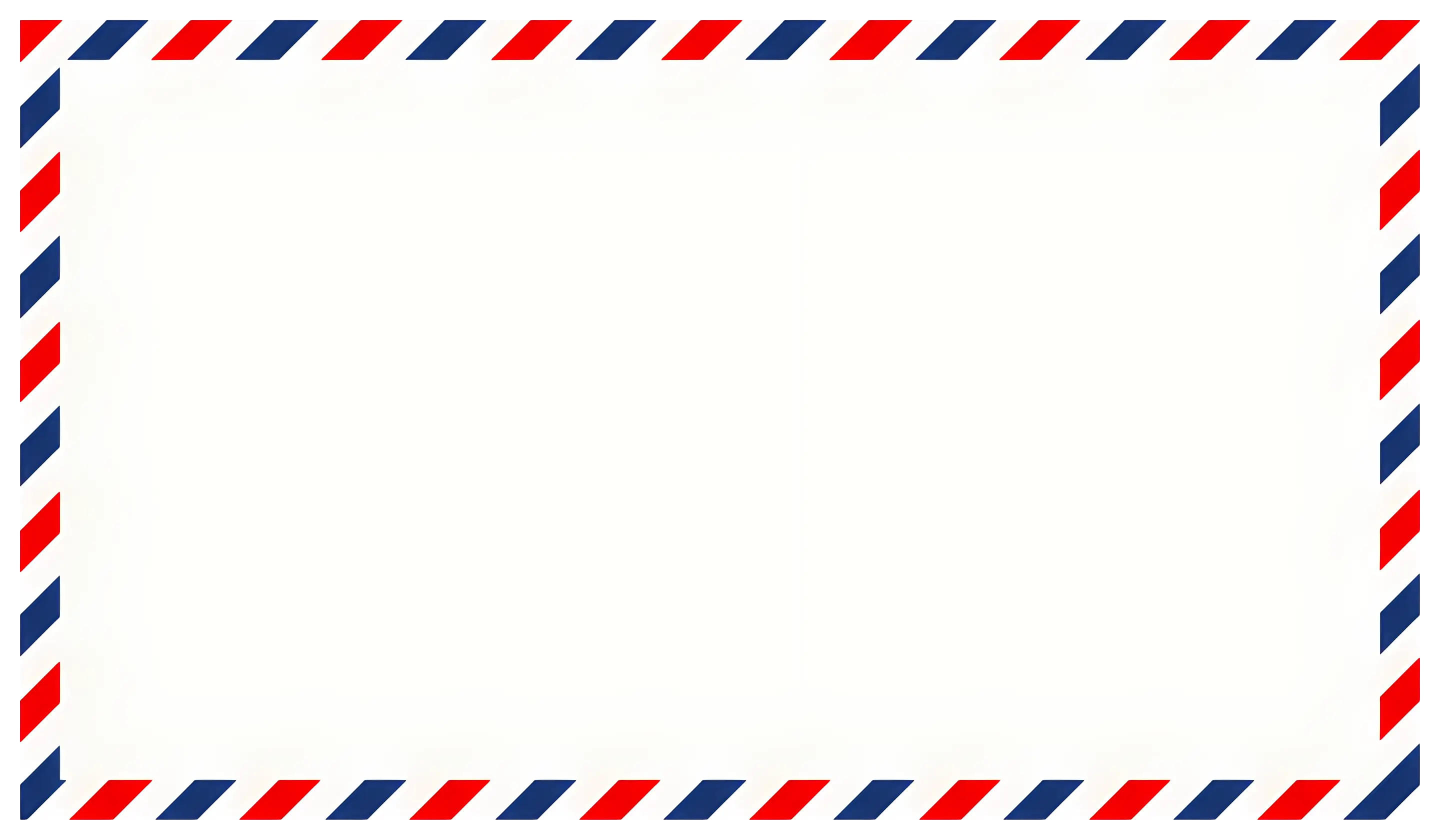 Airmail Envelope Border Decoration Design