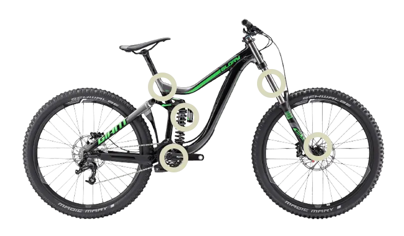 Black and Green Mountain Bike with Advanced Mechanism