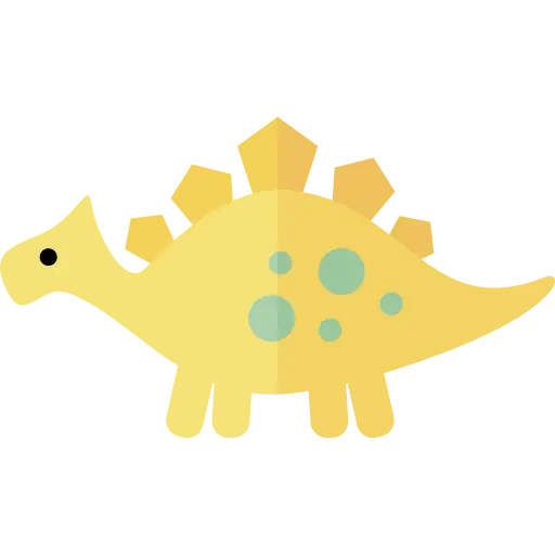Cute Yellow Stegosaurus