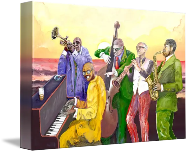 Colorful Jazz Band Painting