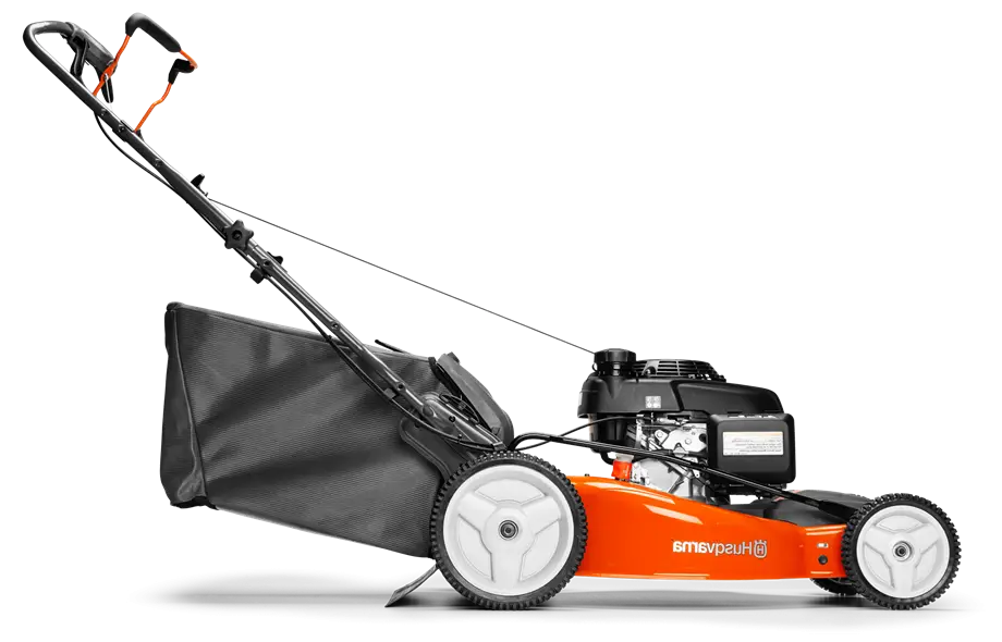 Orange Lawn Mower Machine