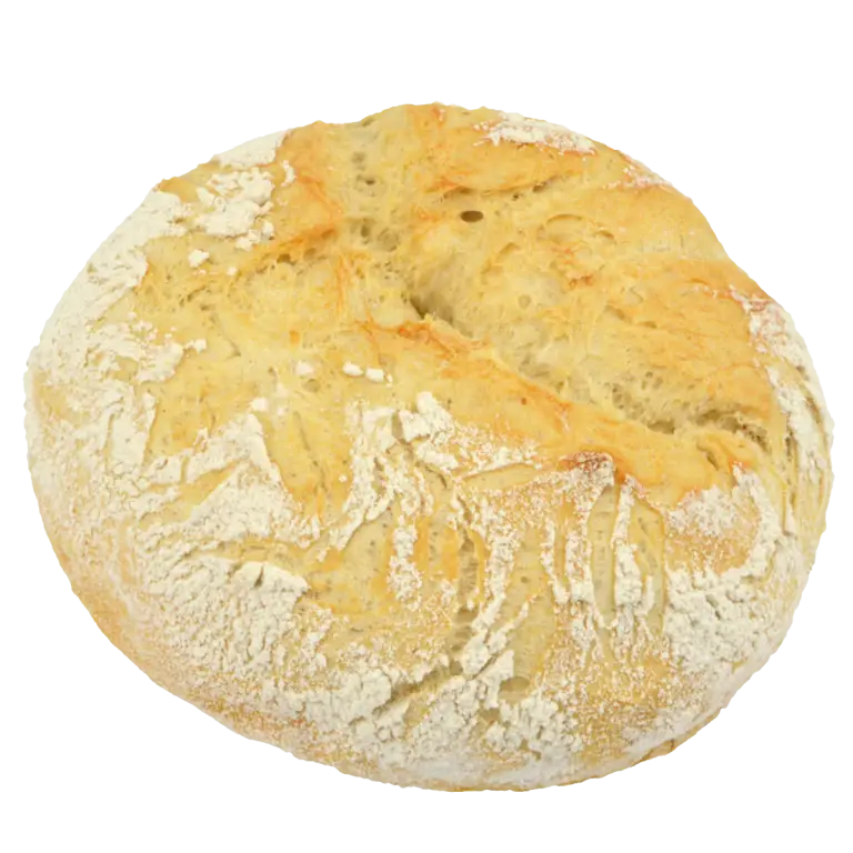 Round Rustic Loaf of Fresh Bread