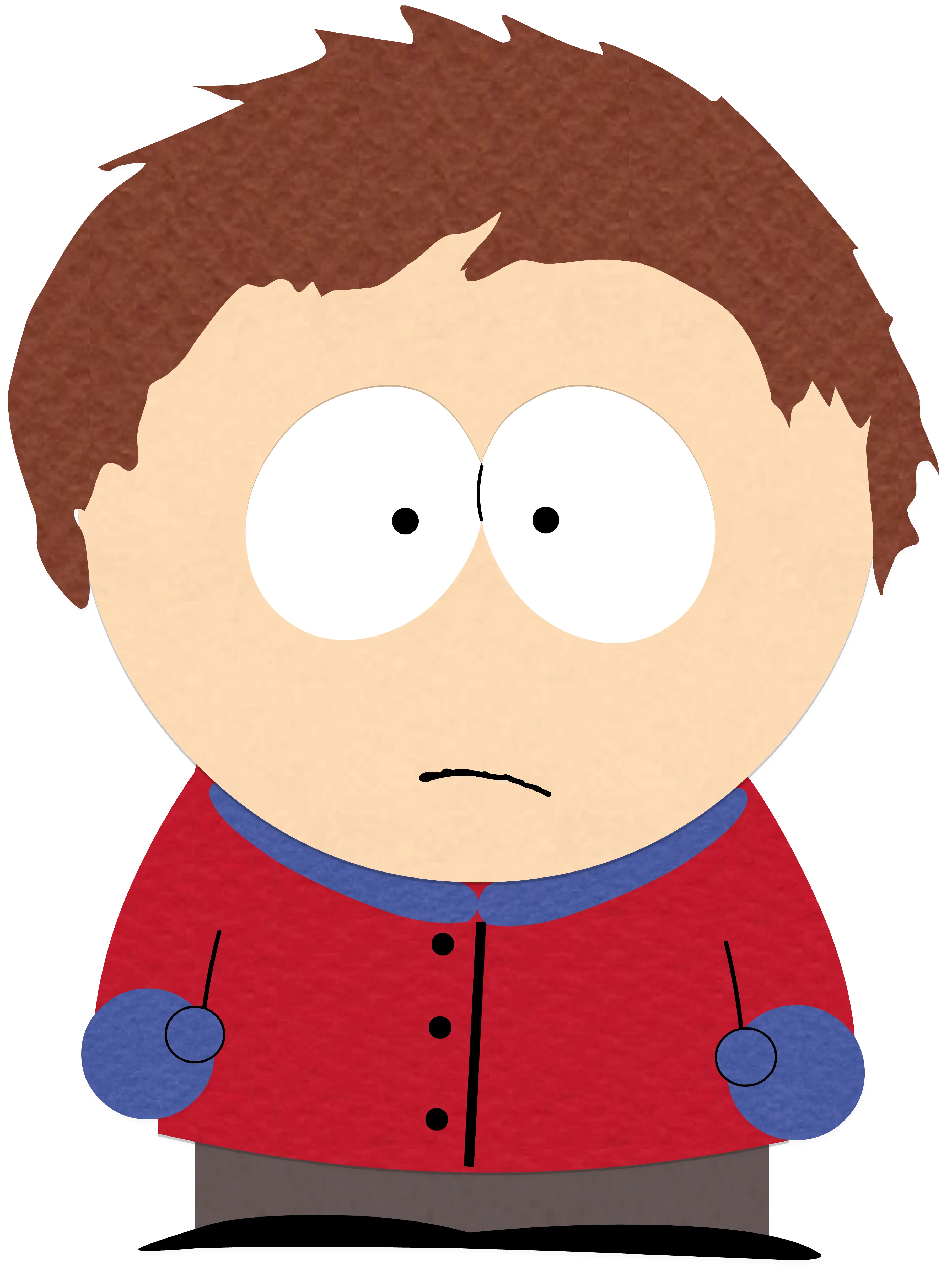 Cartoon Boy Character in Red Outfit Design