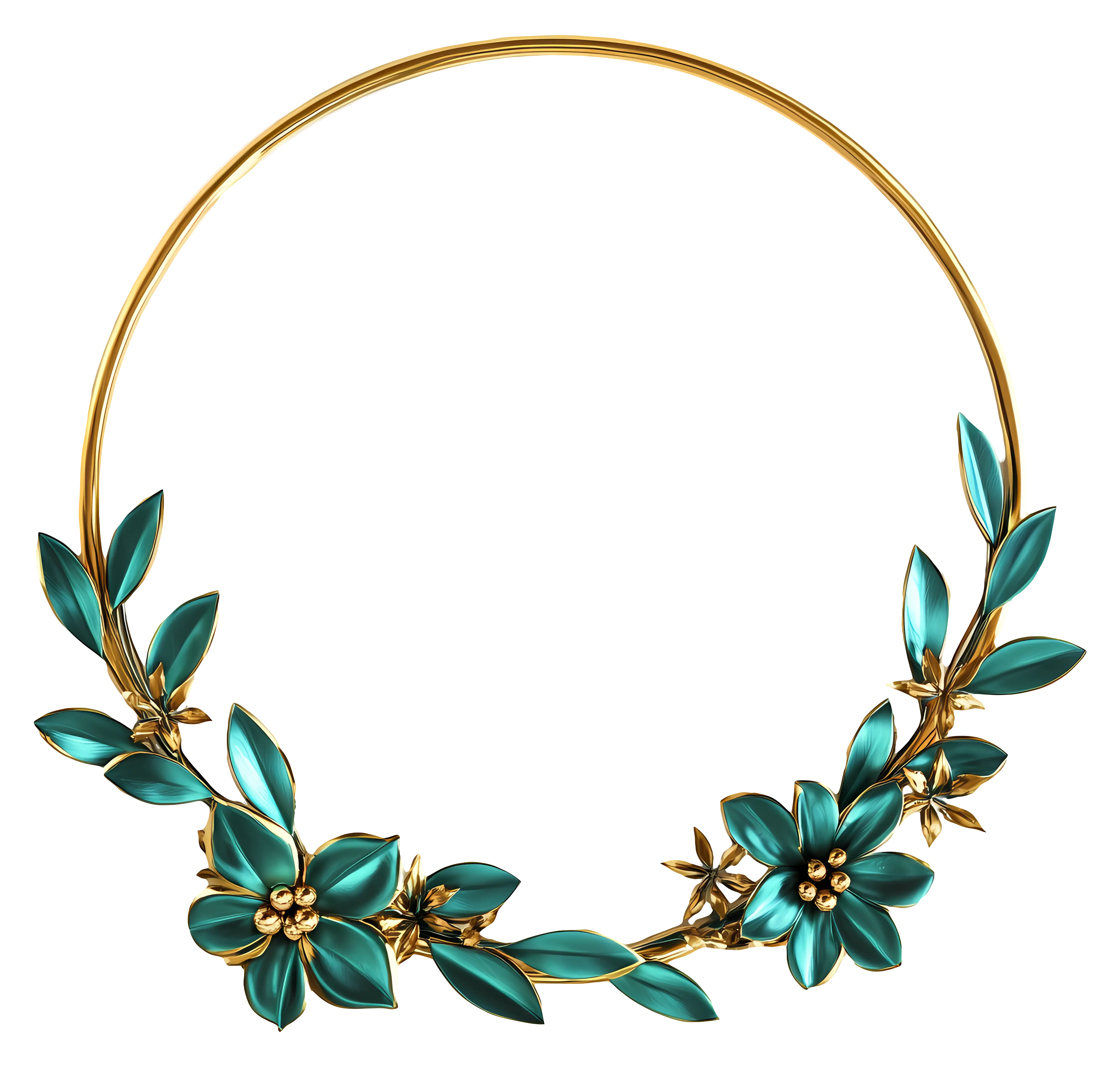 Elegant Floral Wreath