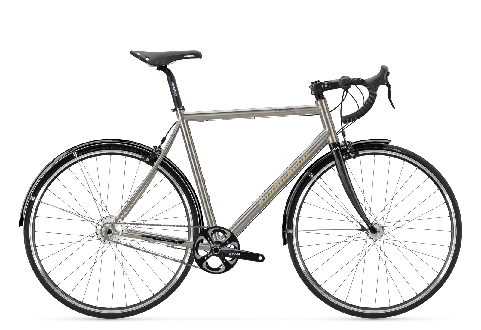 Modern Bicycle with Fenders for Urban Commuting