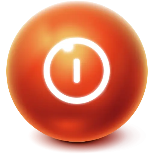 Red Power Button Icon