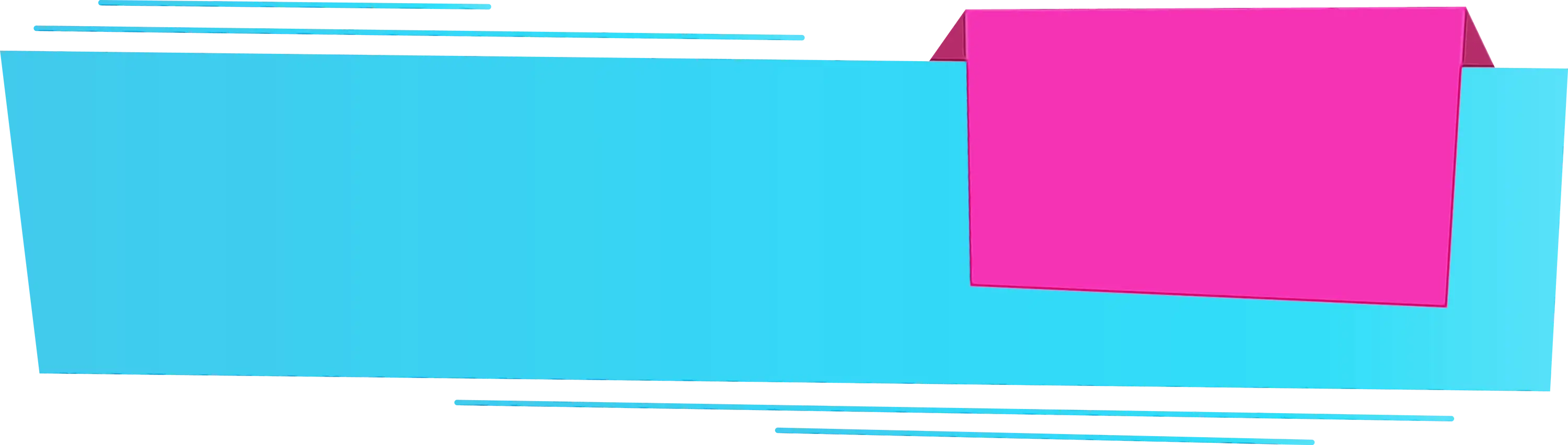 Blue and Pink Graphic Banner for Promotions