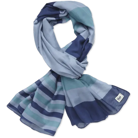 Blue Striped Scarf Accessory