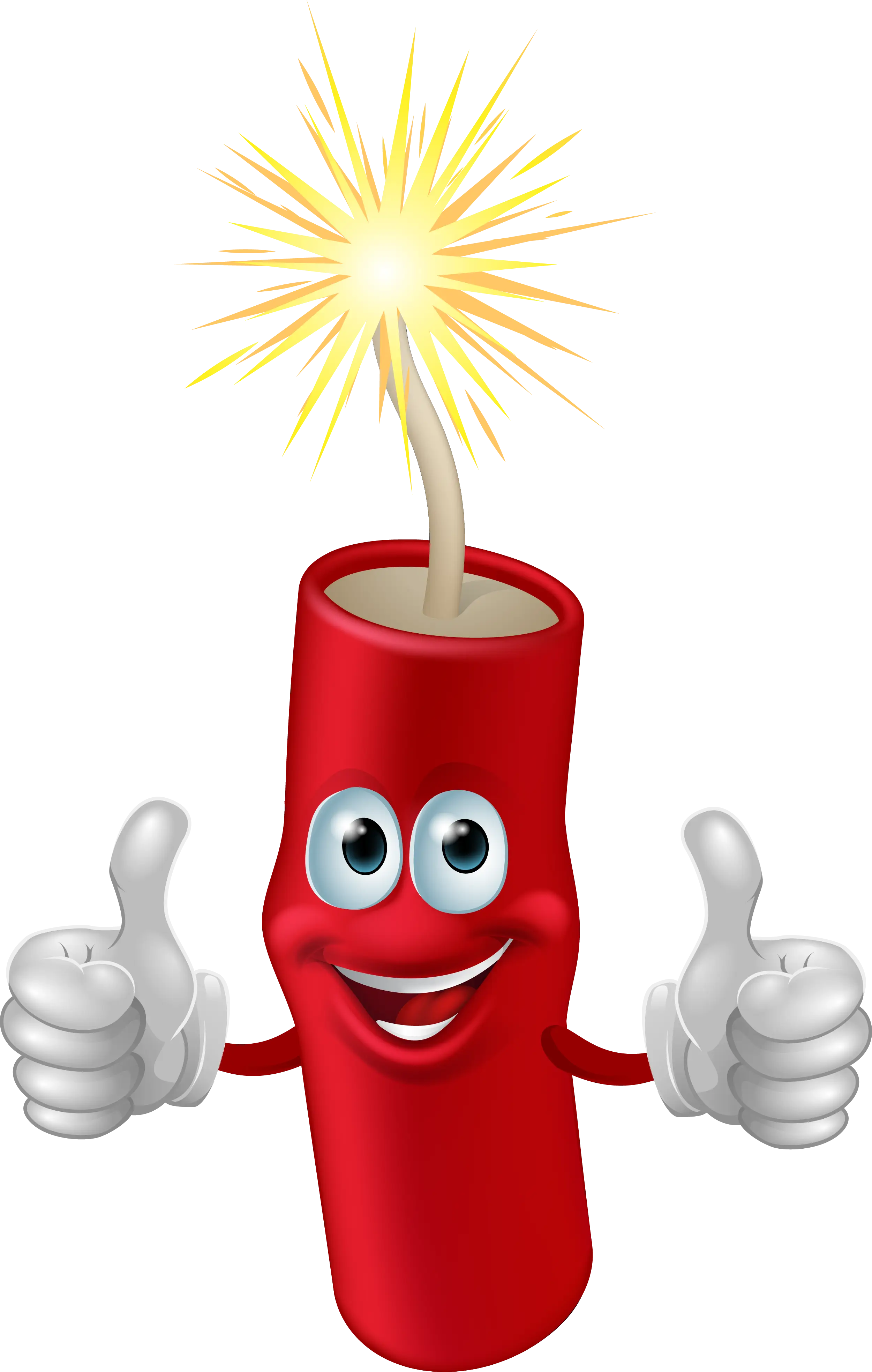 Cartoon Dynamite with Thumbs Up