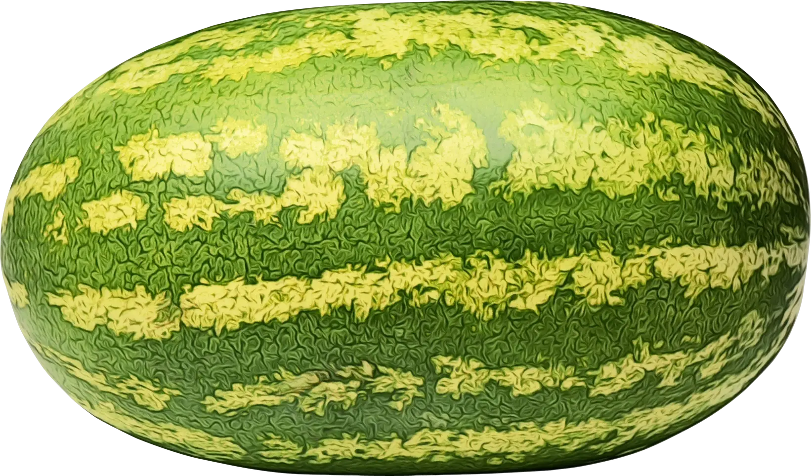 Whole Fresh Watermelon with Green Stripes