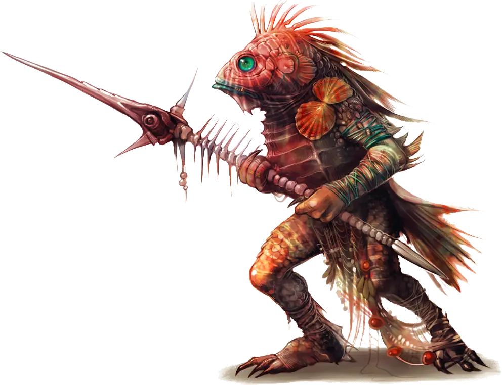 Fish Warrior with Spear