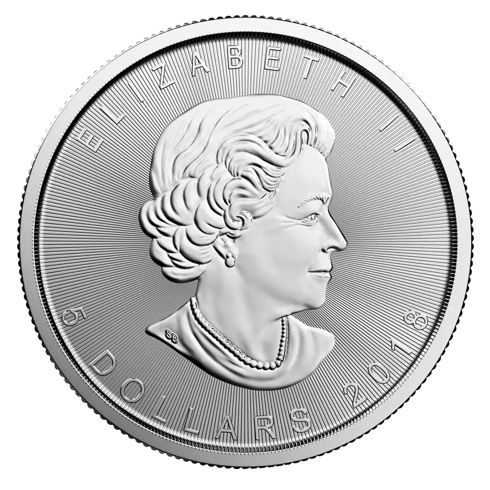 Silver Coin with Profile Design