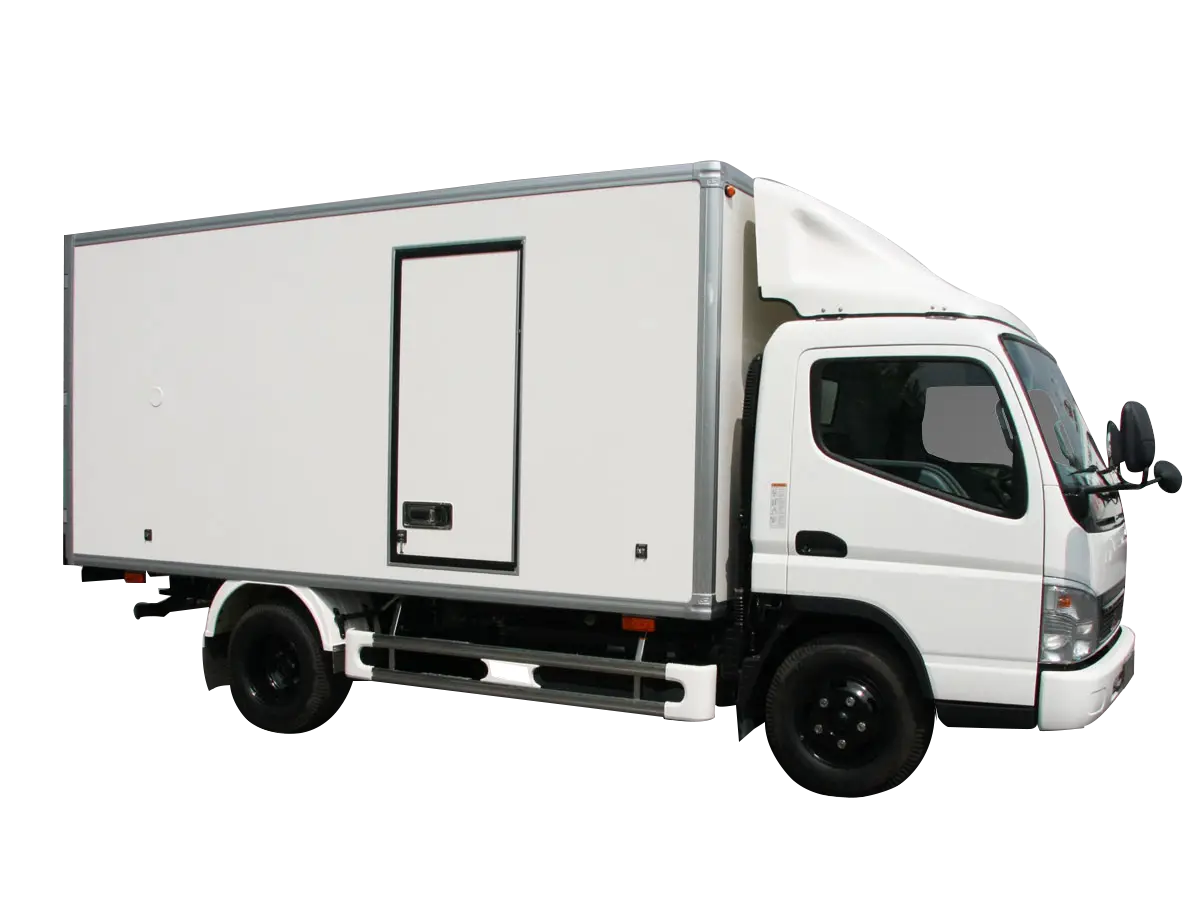 White Delivery Truck for Cargo Transportation