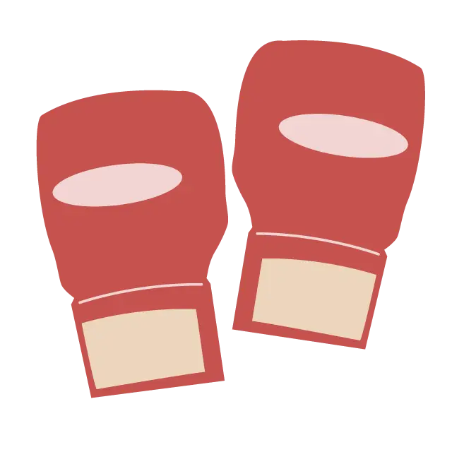 Red Boxing Gloves Illustration