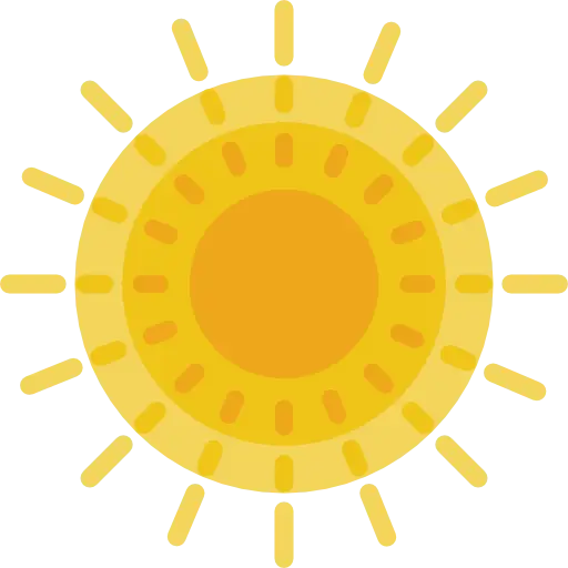 Bright Sun Illustration Icon