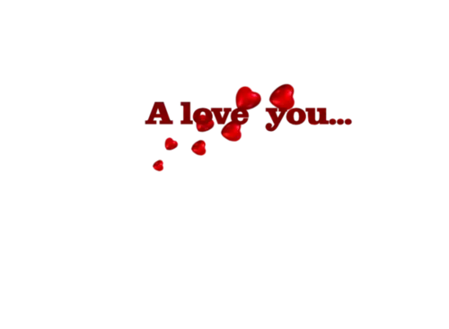 Romantic Love Message with Hearts