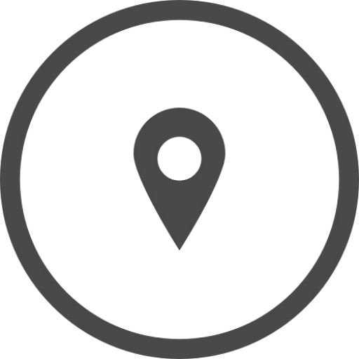 Simple Gray Location Pin Icon