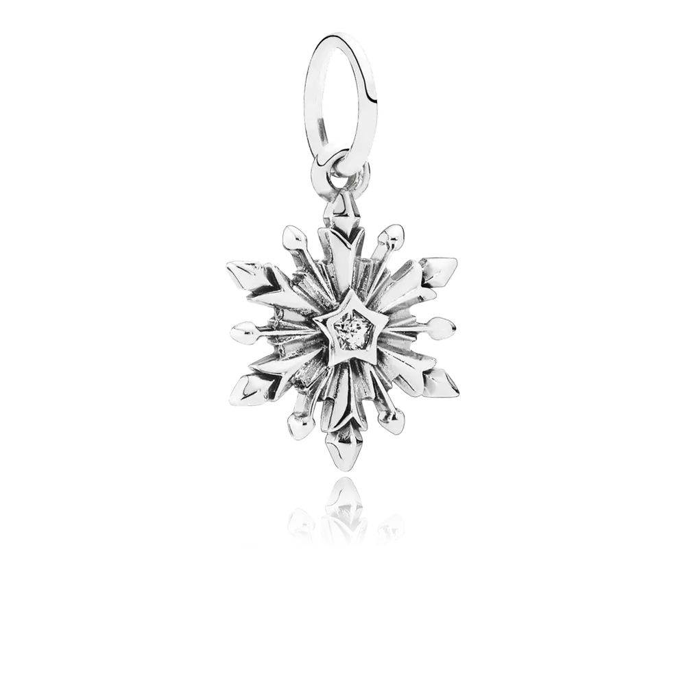 Silver Snowflake Charm