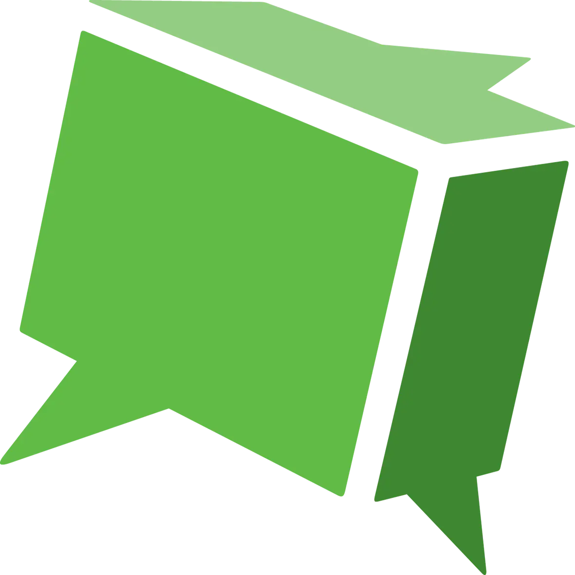 Green Ribbon-Like Logo Design
