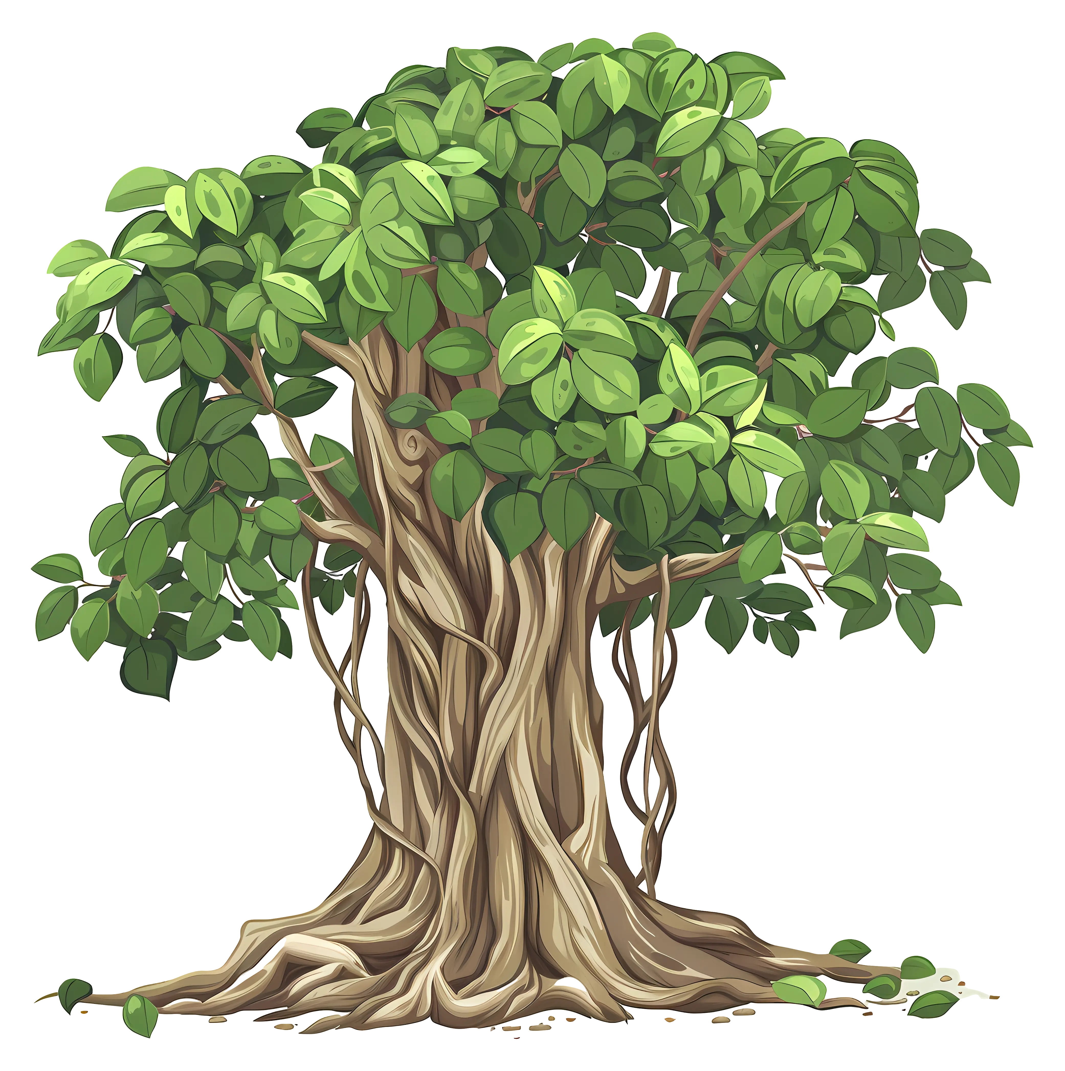 Tree with Hanging Vines