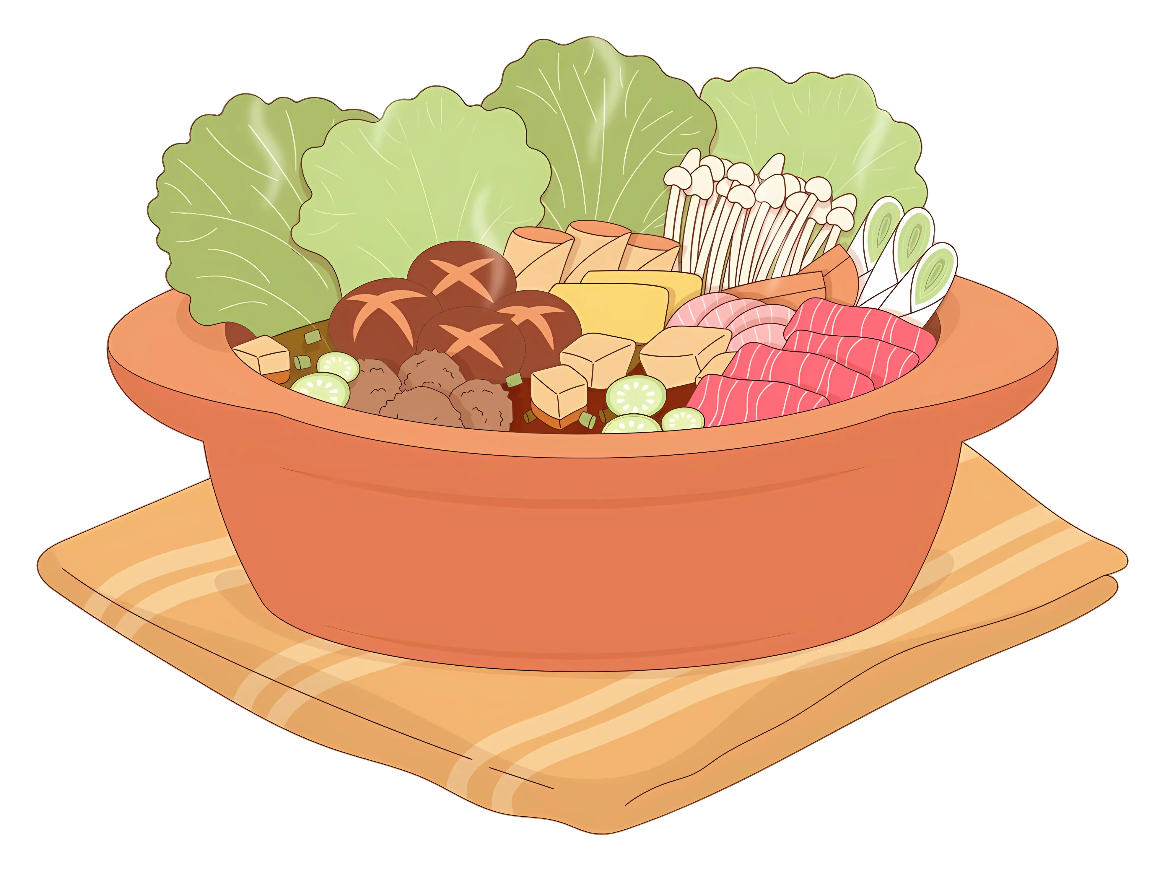 Japanese Hot Pot with Vegetables and Tofu