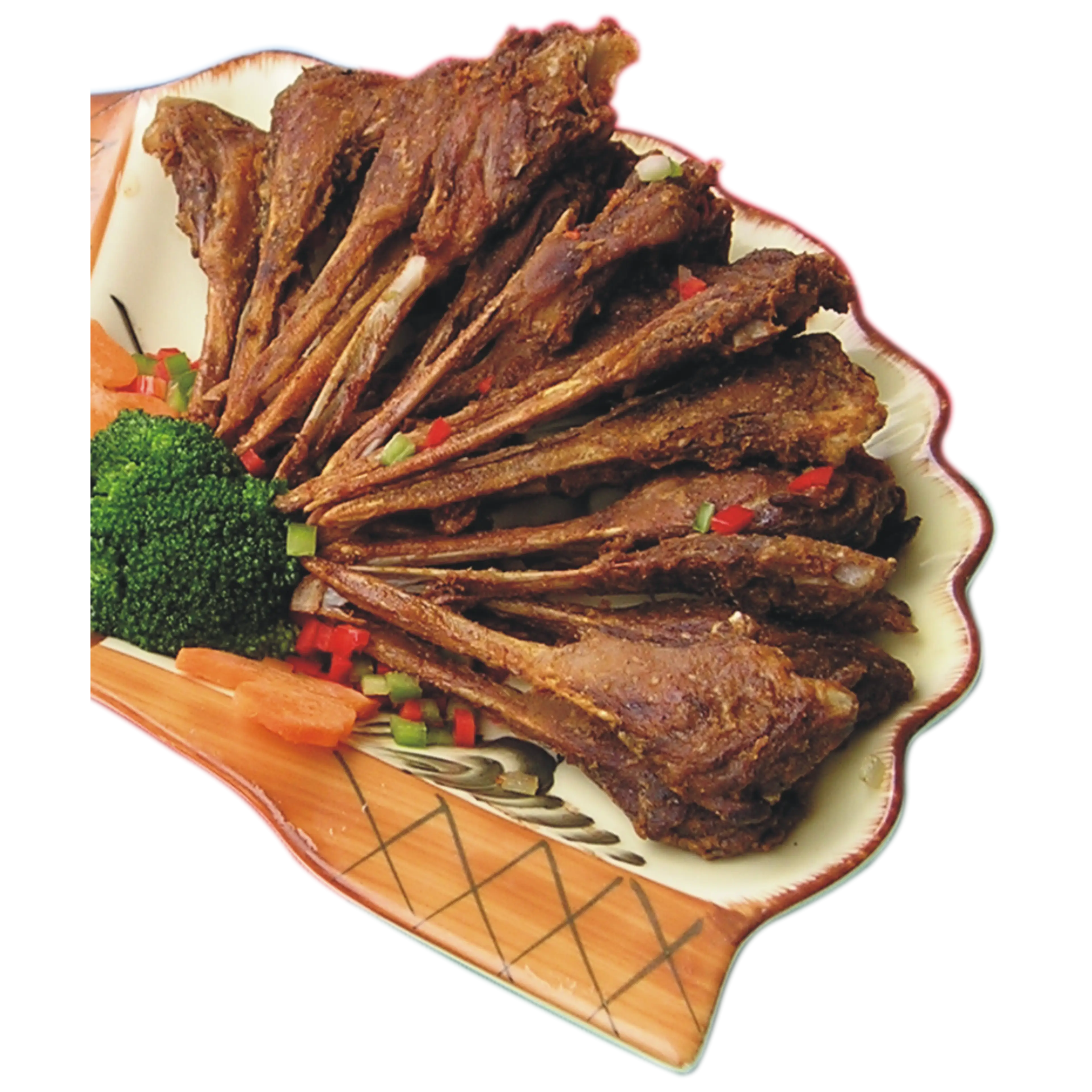 Plate of Cooked Lamb Chops