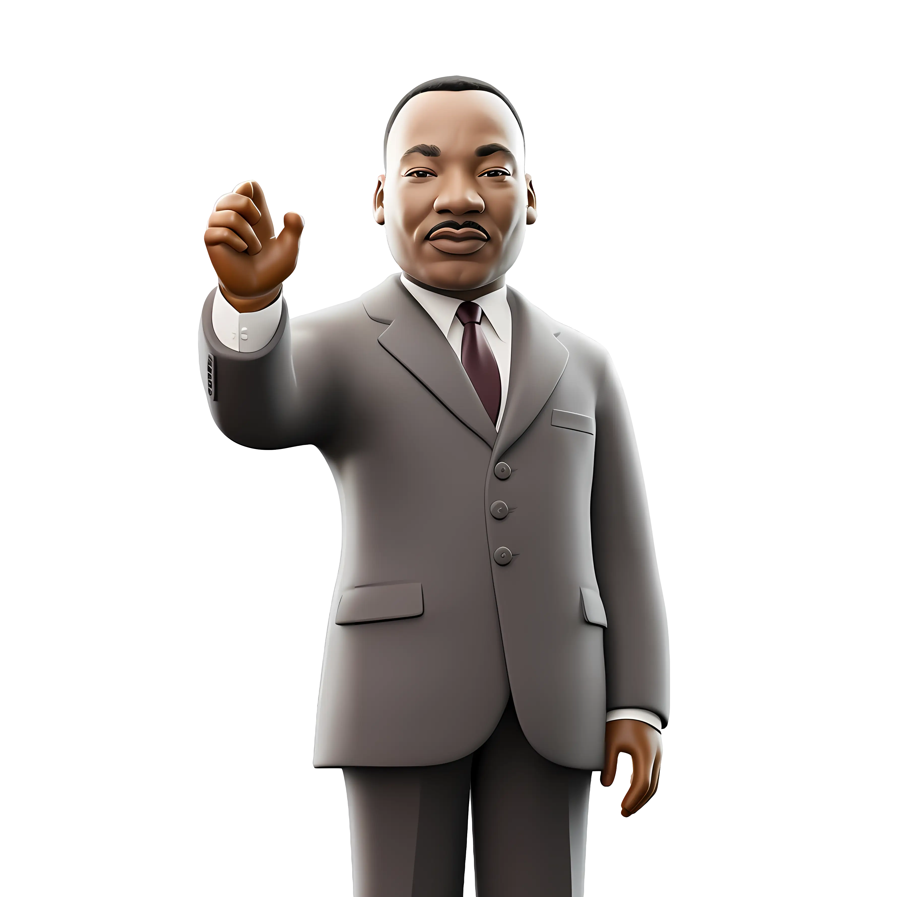 Man in Suit Making a Gesture