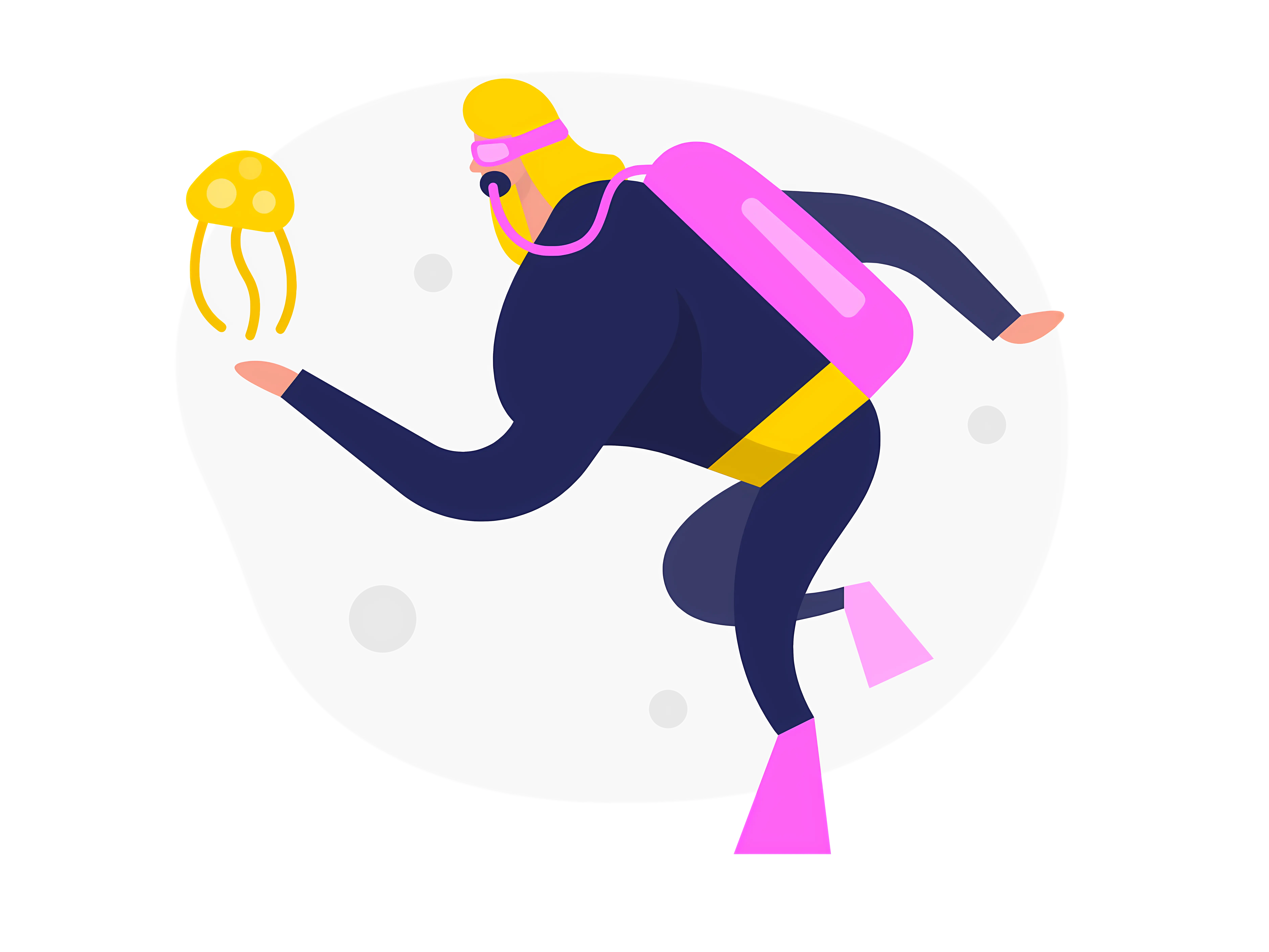 Scuba Diver Exploring Underwater