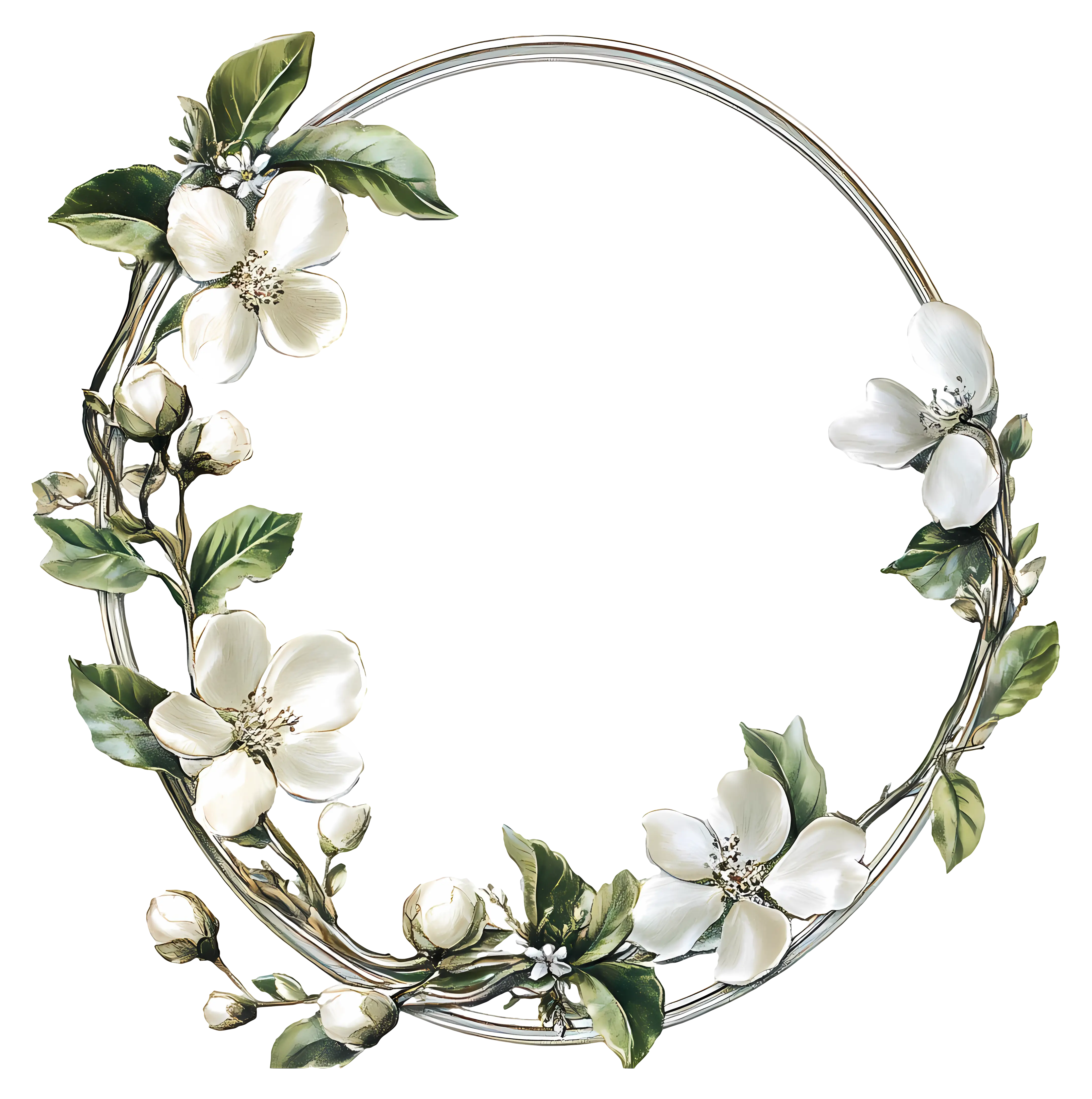 Elegant Floral Wreath