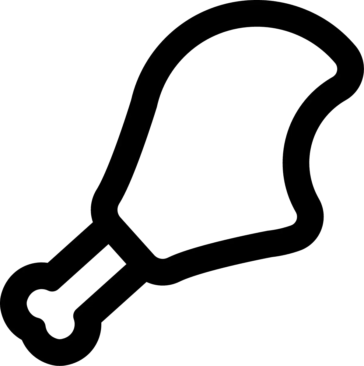 Chicken Leg Outline