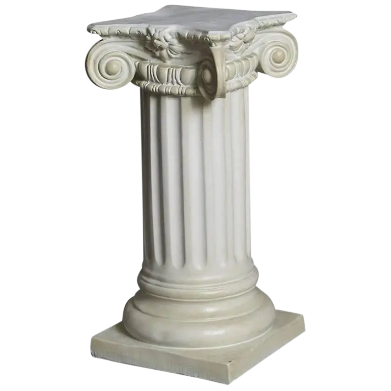 Greek Column with Classical Decorative Style