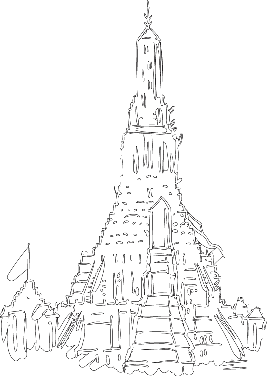 Sketch of Historic Temple