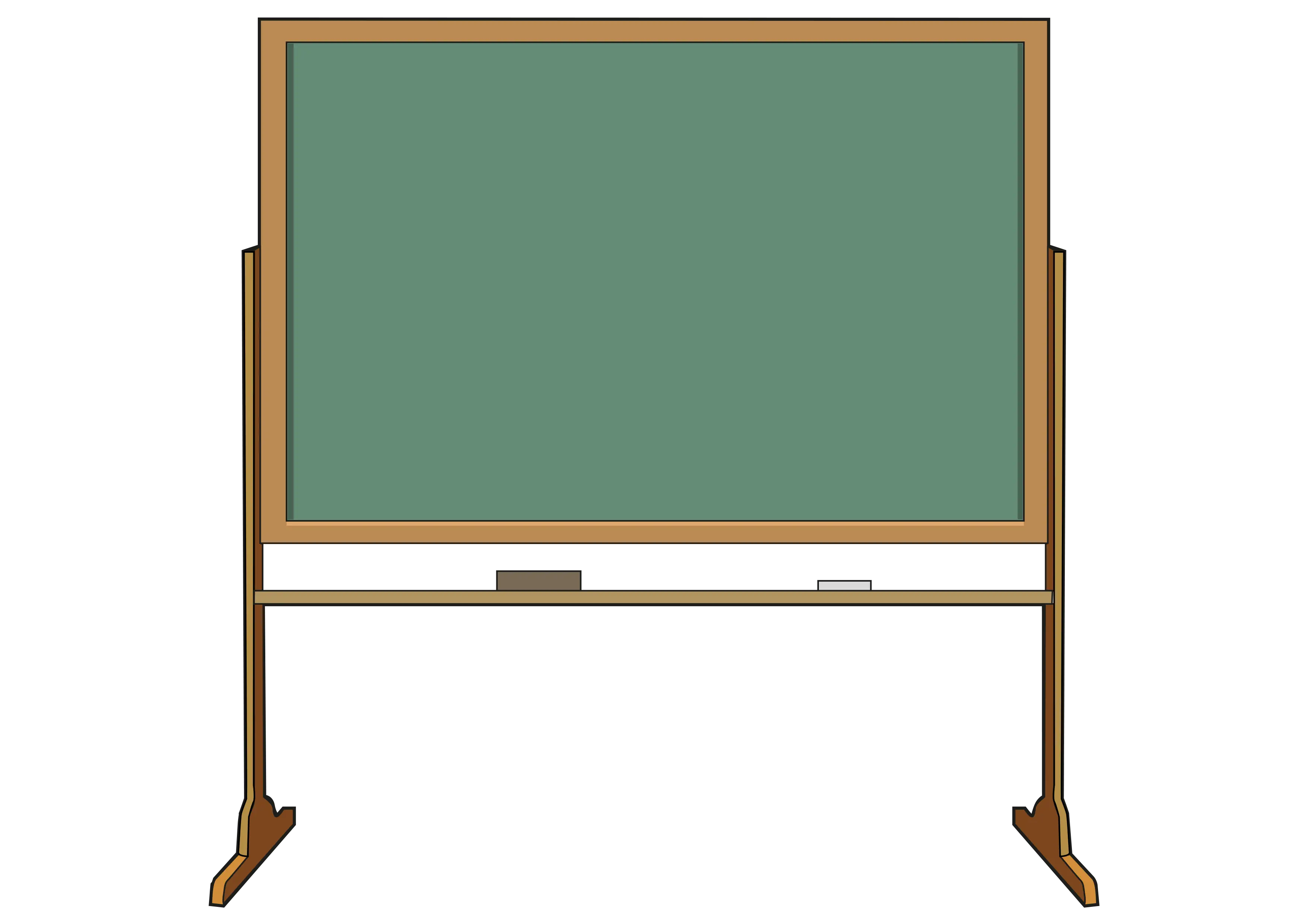 Green Chalkboard Illustration
