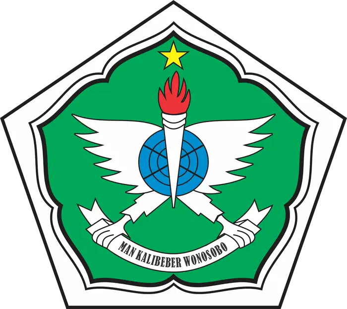 School Emblem with Wings and Torch